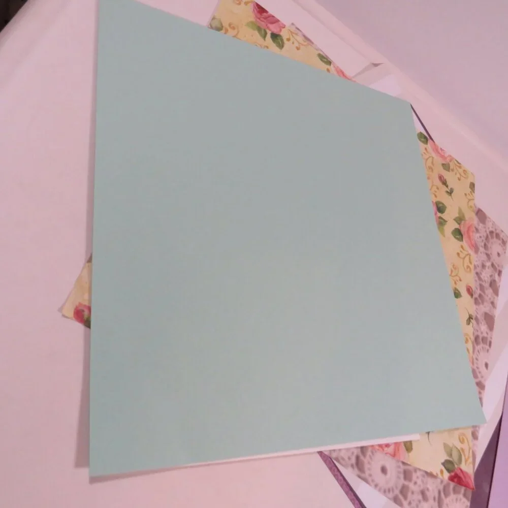 Scrapbook purples vintage